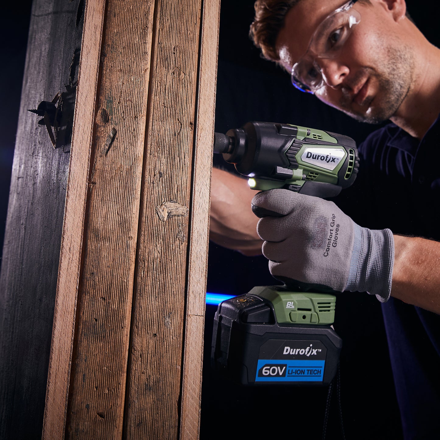 Impact driver on white background