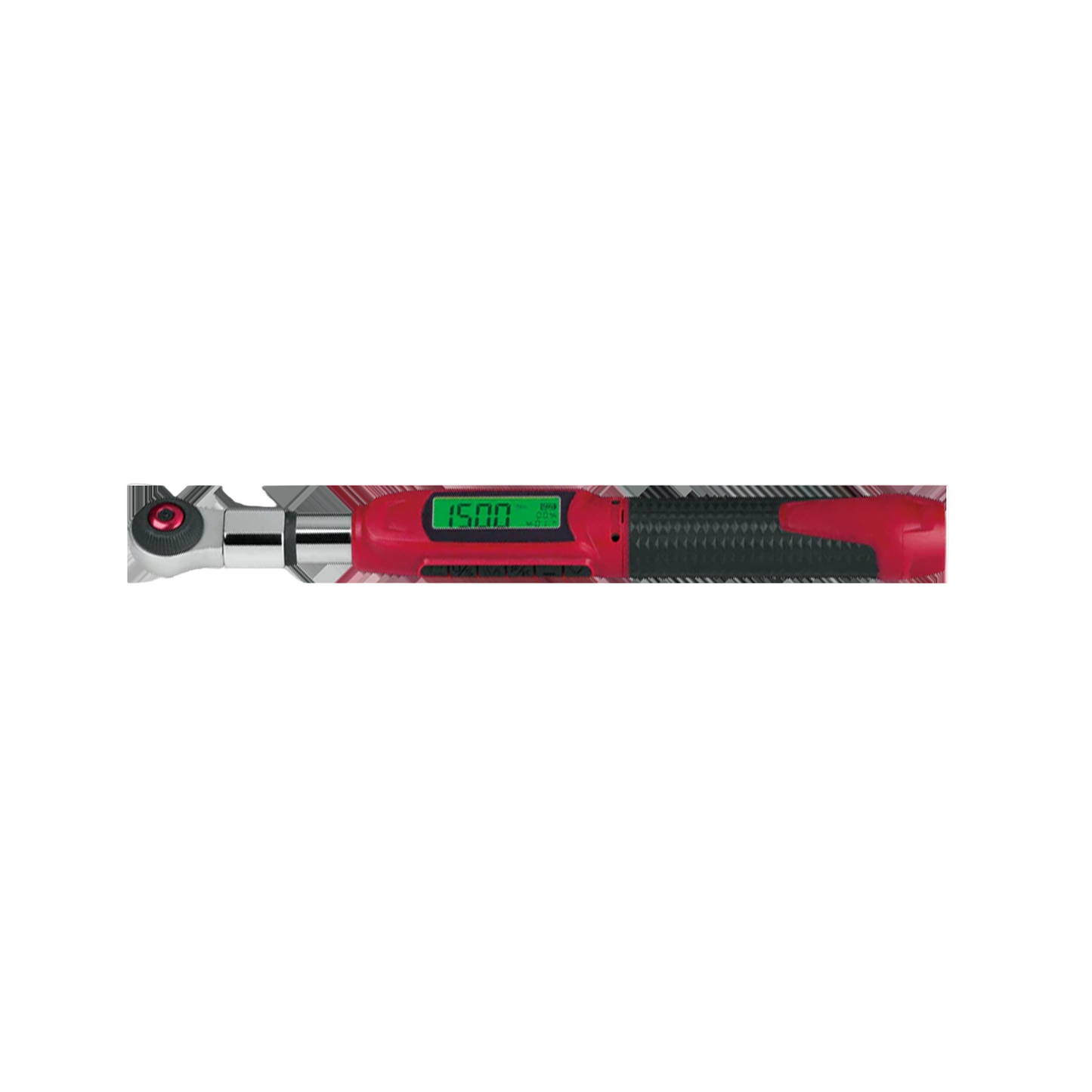 Digital torque wrench on white background