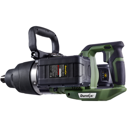 Durofix 60V 1" Square Drive Super Jumbo Impact Wrench complete with 2 x 2.5Ah Batteries, 1 x Charger, Bare Tool & UK Adapter - RI60176-P