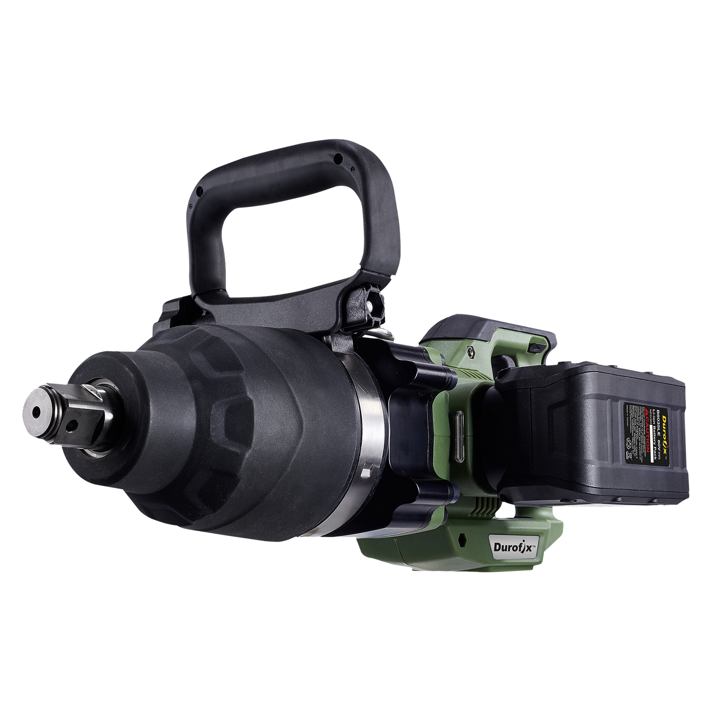 Durofix 60V 1" Square Drive Super Jumbo Impact Wrench complete with 2 x 2.5Ah Batteries, 1 x Charger, Bare Tool & UK Adapter - RI60176-P