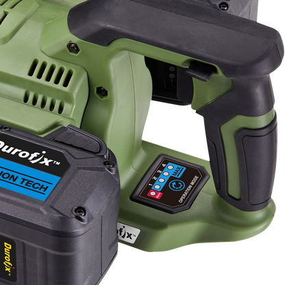 Durofix 60V 1" Square Drive Super Jumbo Impact Wrench complete with 2 x 2.5Ah Batteries, 1 x Charger, Bare Tool & UK Adapter - RI60176-P