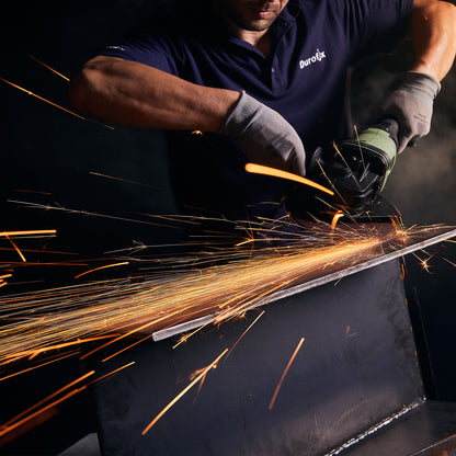 Angle grinder on white background