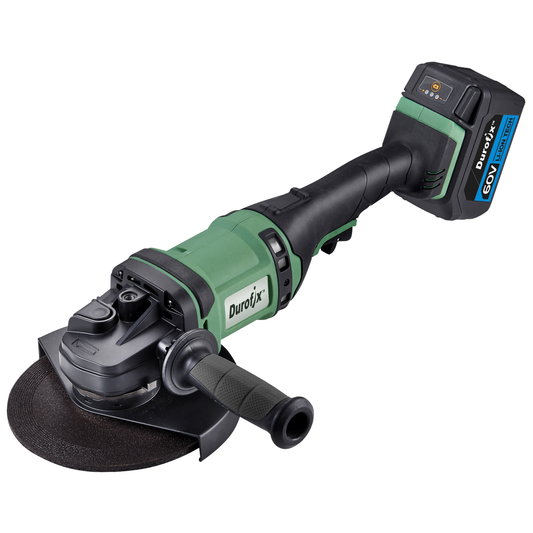 Angle grinder on white background