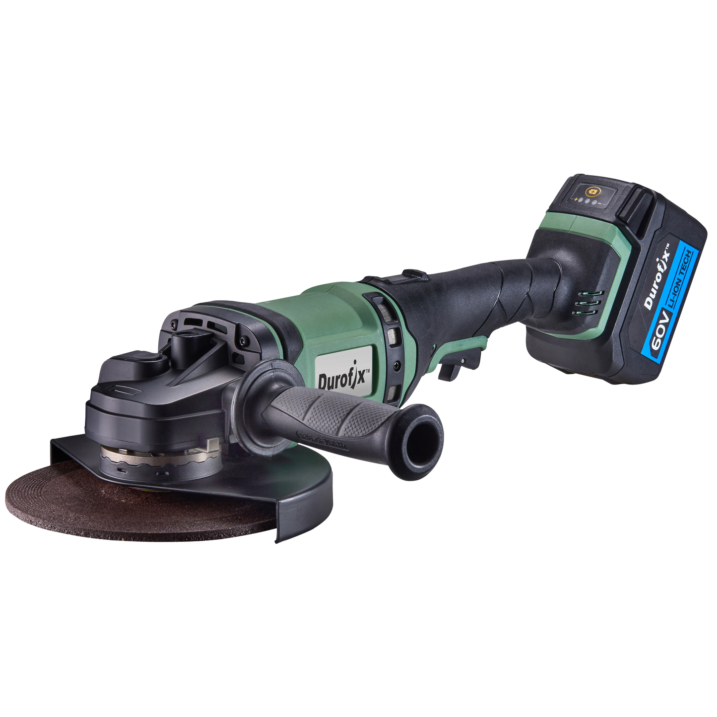 Angle grinder on white background