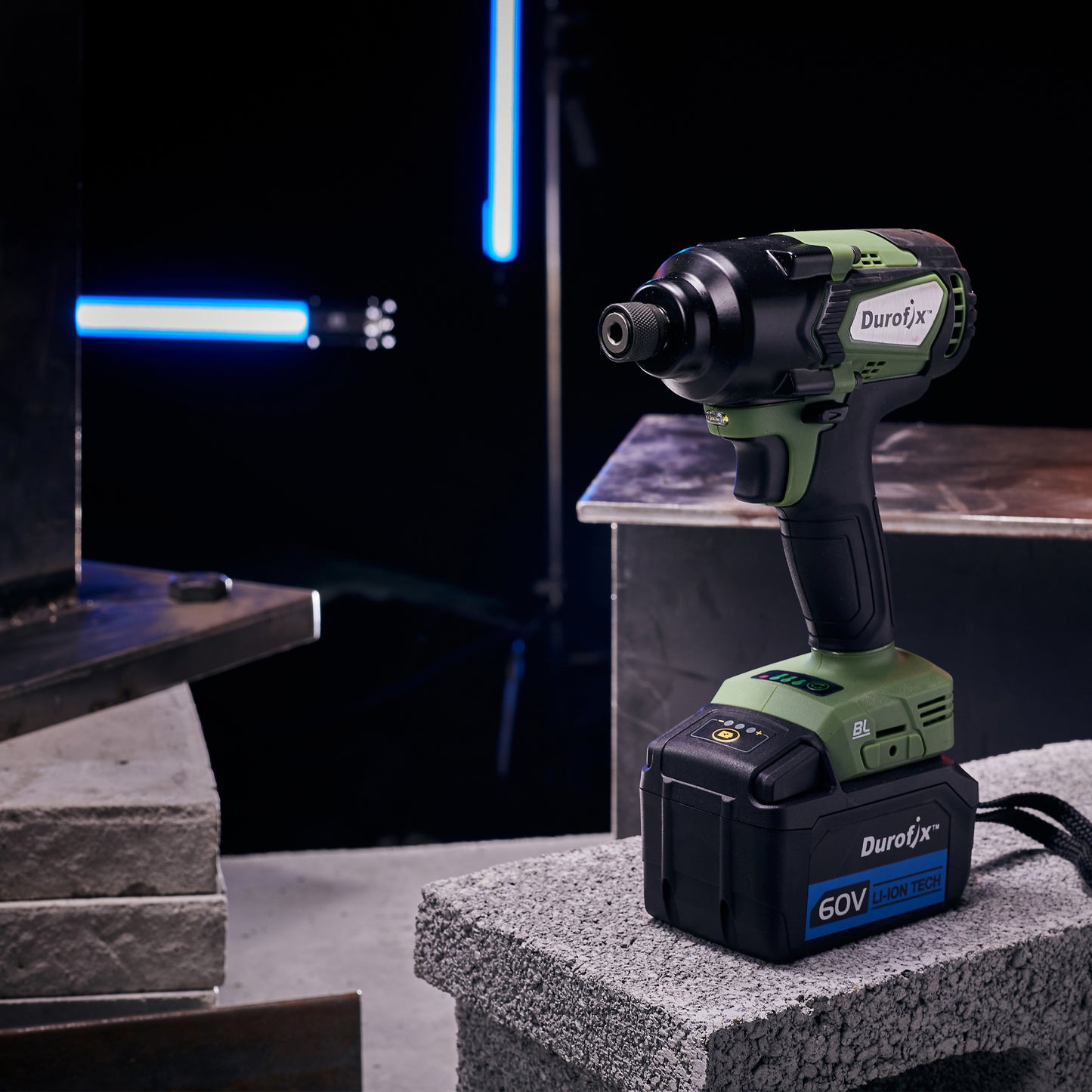 Impact driver on white background