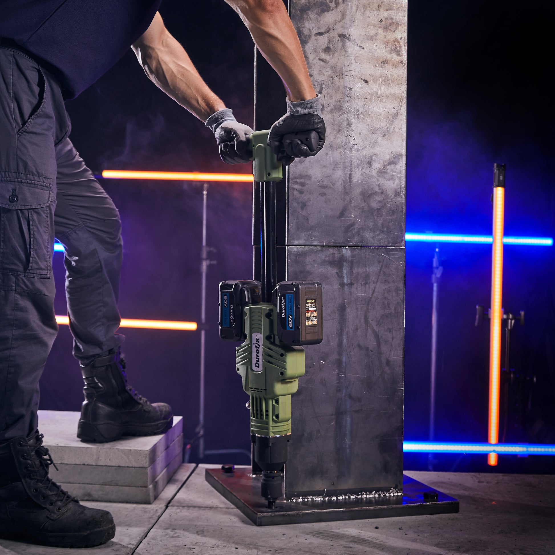 Impact driver on white background