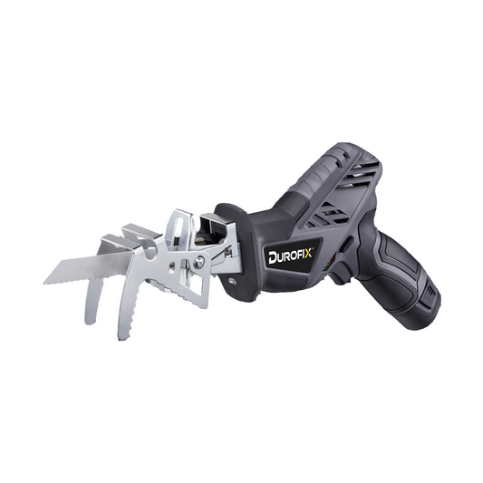 Reciprocating saw on white background