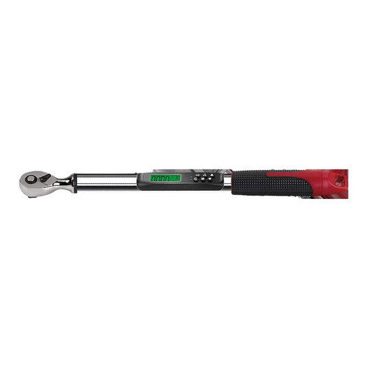 Digital torque wrench on white background