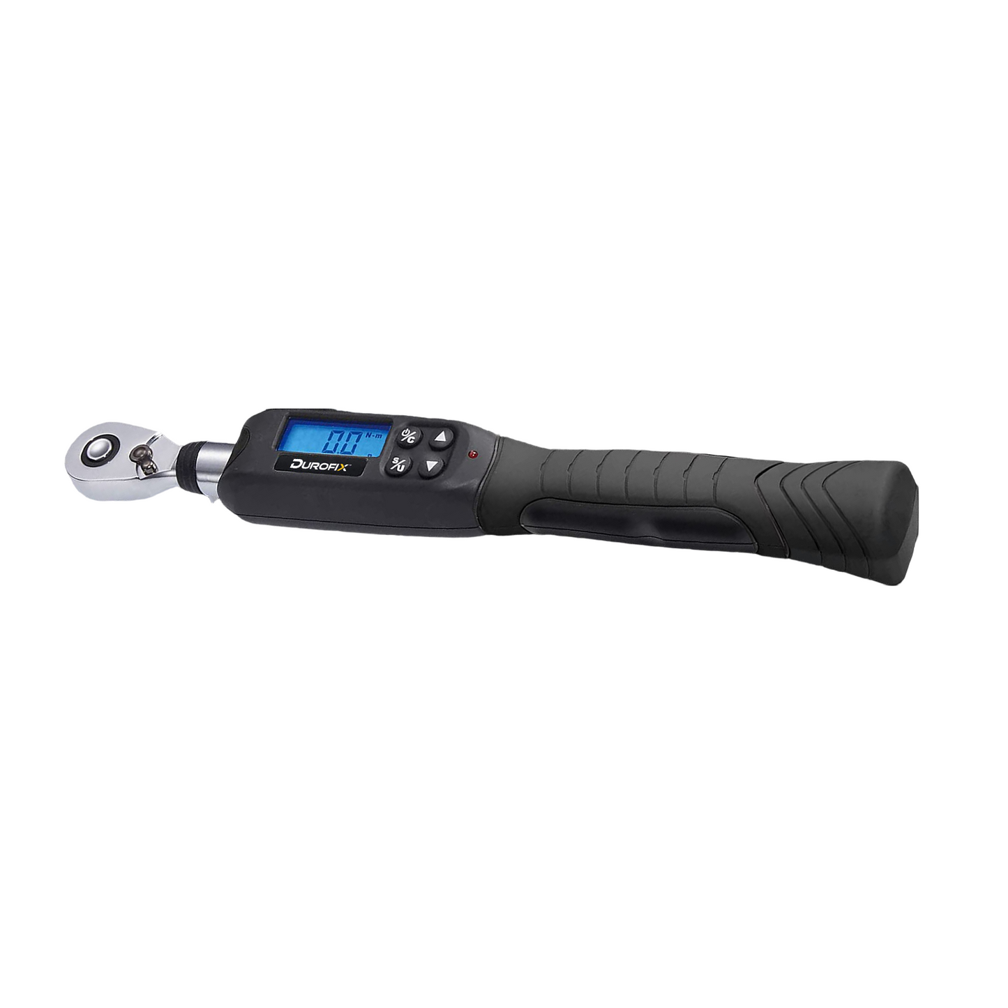 Digital torque wrench on white background 