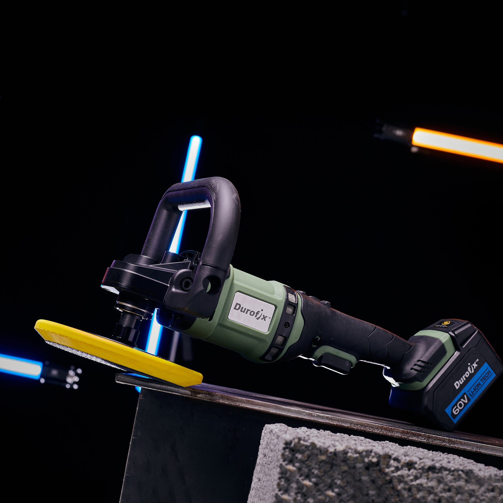 Angle polisher on white background