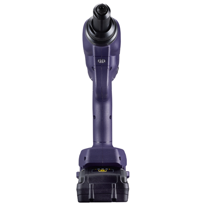 Purple rivet tool on white background