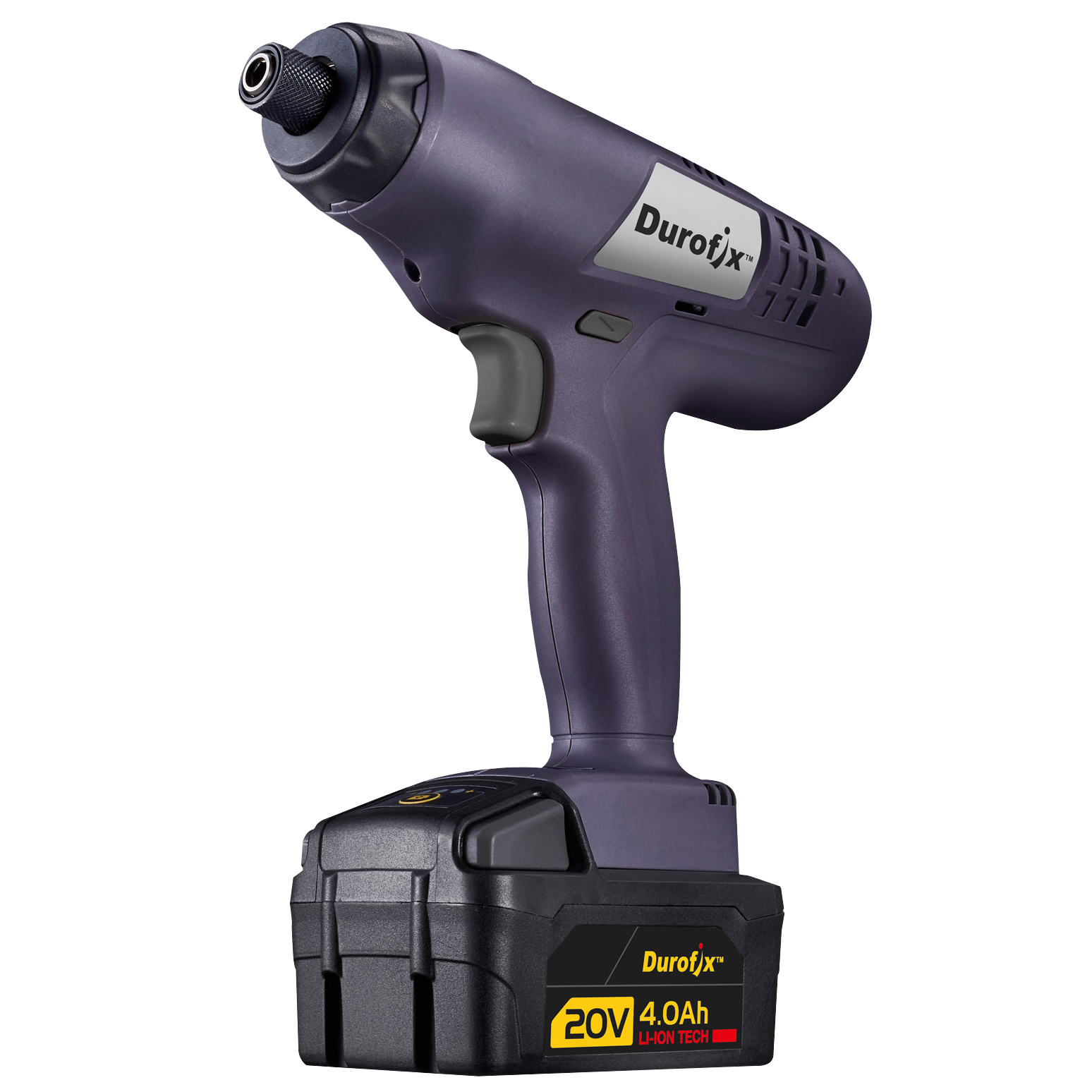 Durofix cordless impact driver on a white background