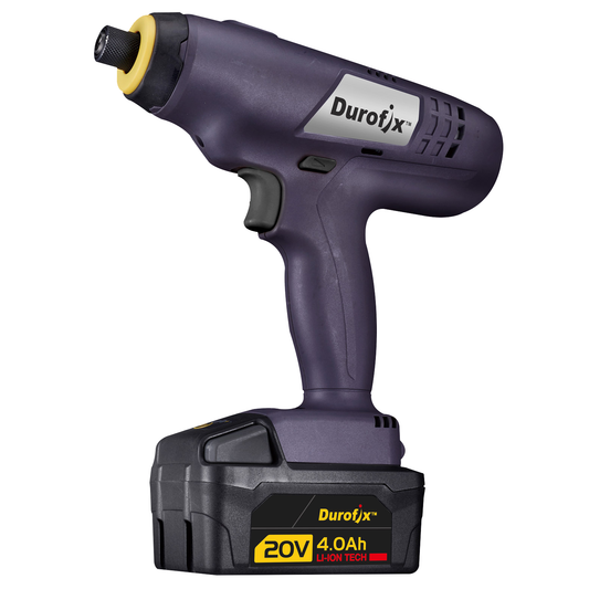 Durofix cordless impact driver on a white background