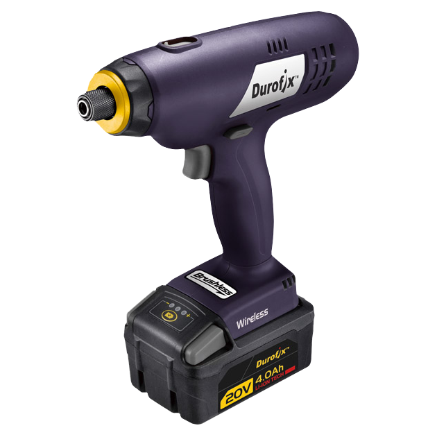 Durofix cordless impact driver on a white background