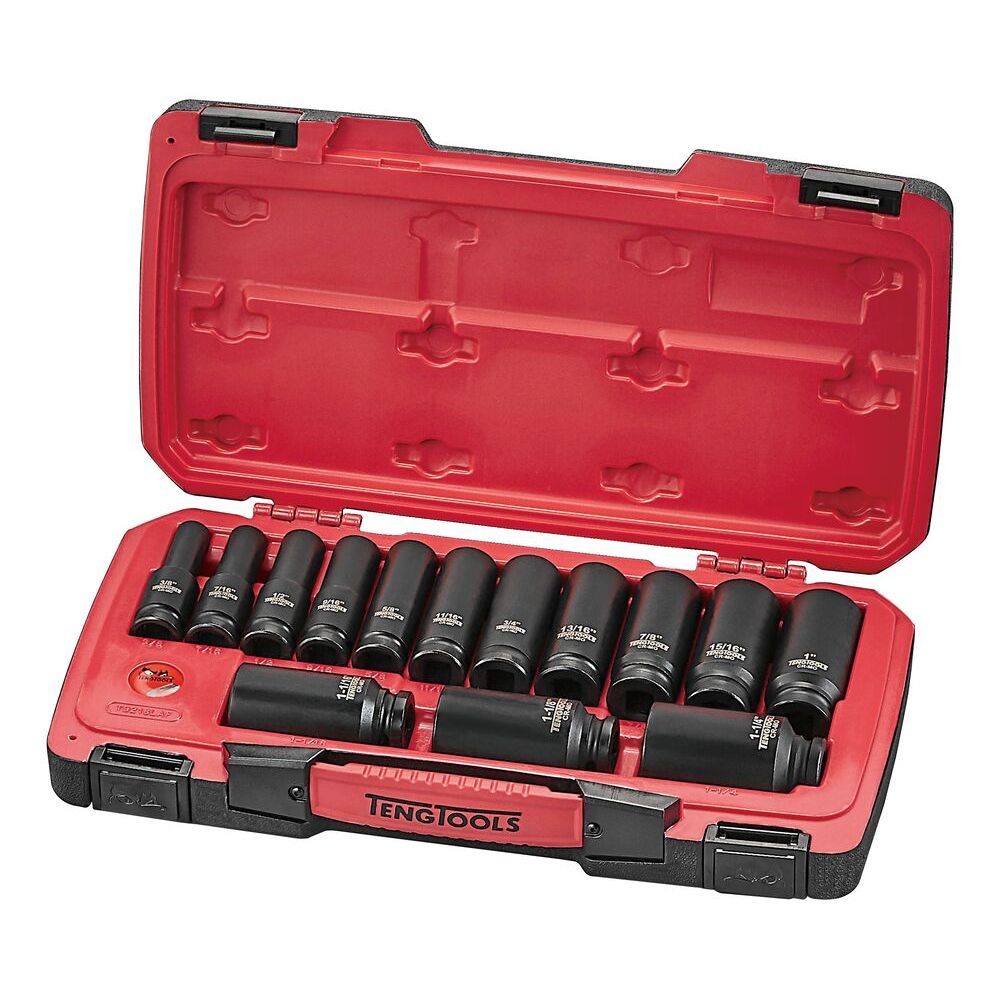 Teng Impact socket set on white background