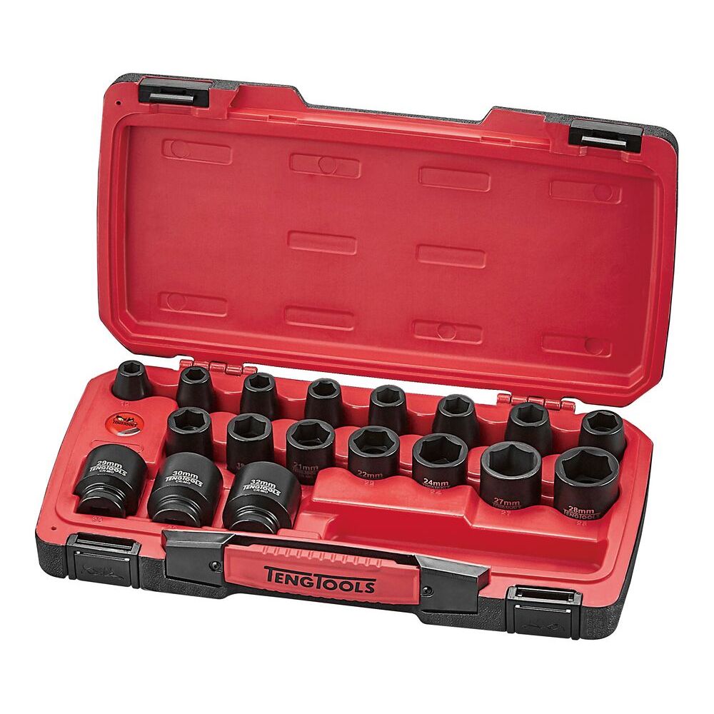 Teng Impact socket set on white background