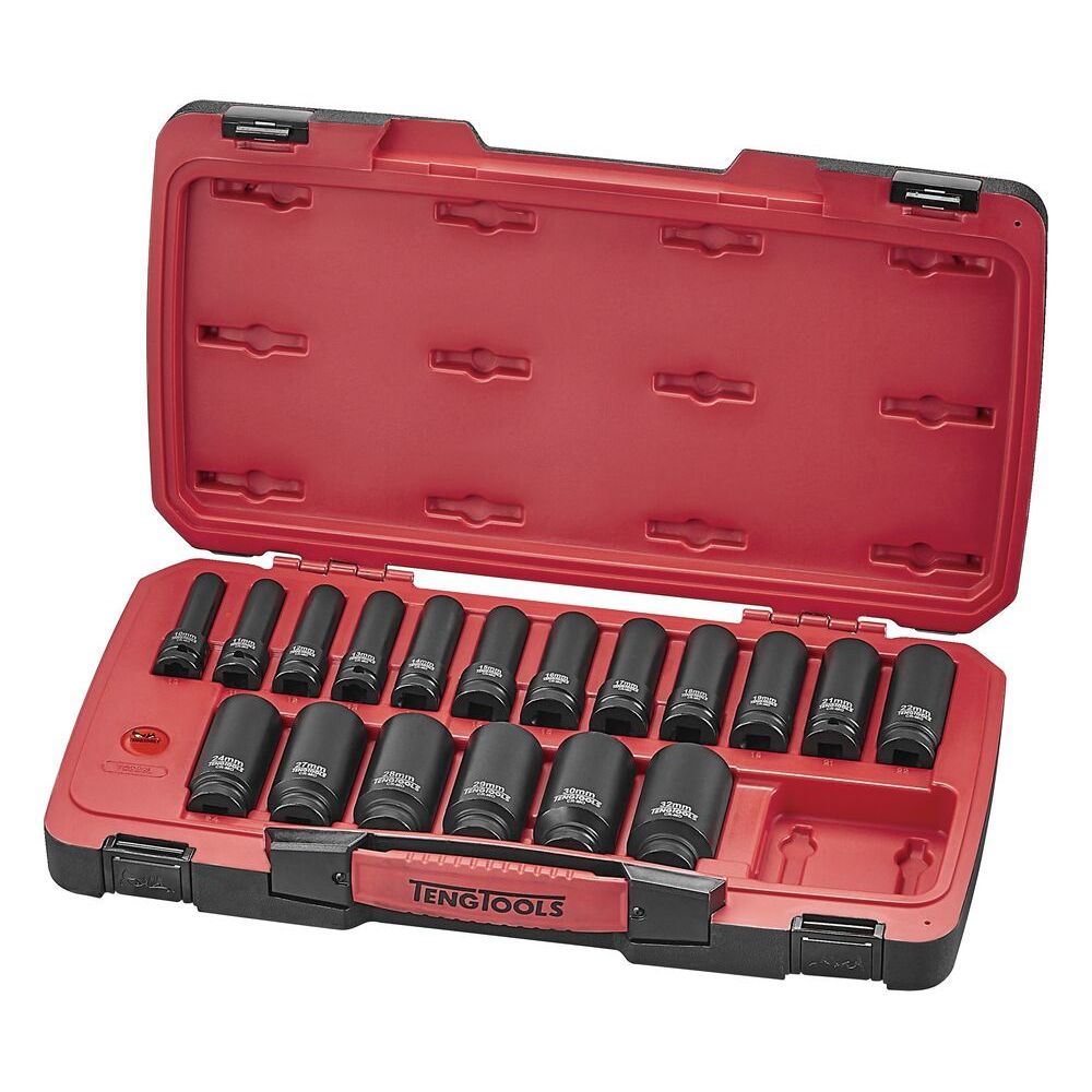 Teng Impact socket set on white background