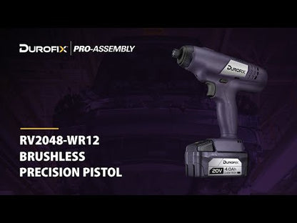 Durofix 20V 1/4" Hex Drive BRUSHLESS Precision Clutch Tool 3-12 Nm Bare Tool - RV2048-WR12T