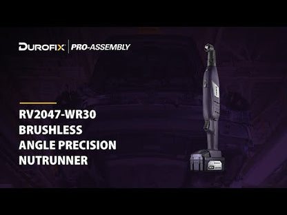 Durofix 20V 1/2" Square Drive BRUSHLESS Angle Precision Clutch Tool 40-90 Nm Bare Tool - RV2047-WR90T