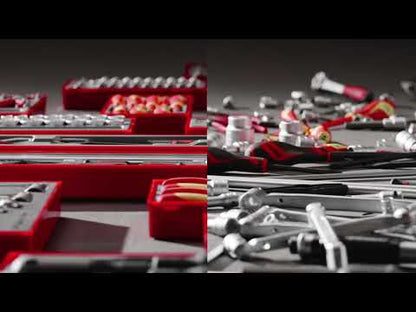 37" PRO35™ Teng Tools Red Roller Cabinet Tool Kit includes 595 Tools!