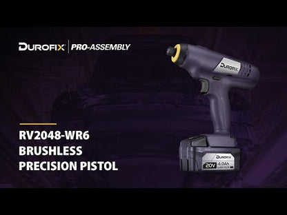 Durofix 20V 1/4" Hex Drive BRUSHLESS Precision Clutch Tool 1-6 Nm Bare Tool - RV2048-WR6T