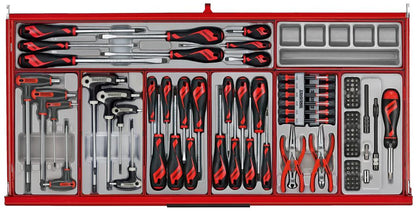 37" PRO35™ Teng Tools Red Roller Cabinet Tool Kit includes 595 Tools!