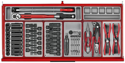37" PRO35™ Teng Tools Red Roller Cabinet Tool Kit includes 595 Tools!