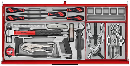 37" PRO35™ Teng Tools Red Roller Cabinet Tool Kit includes 595 Tools!