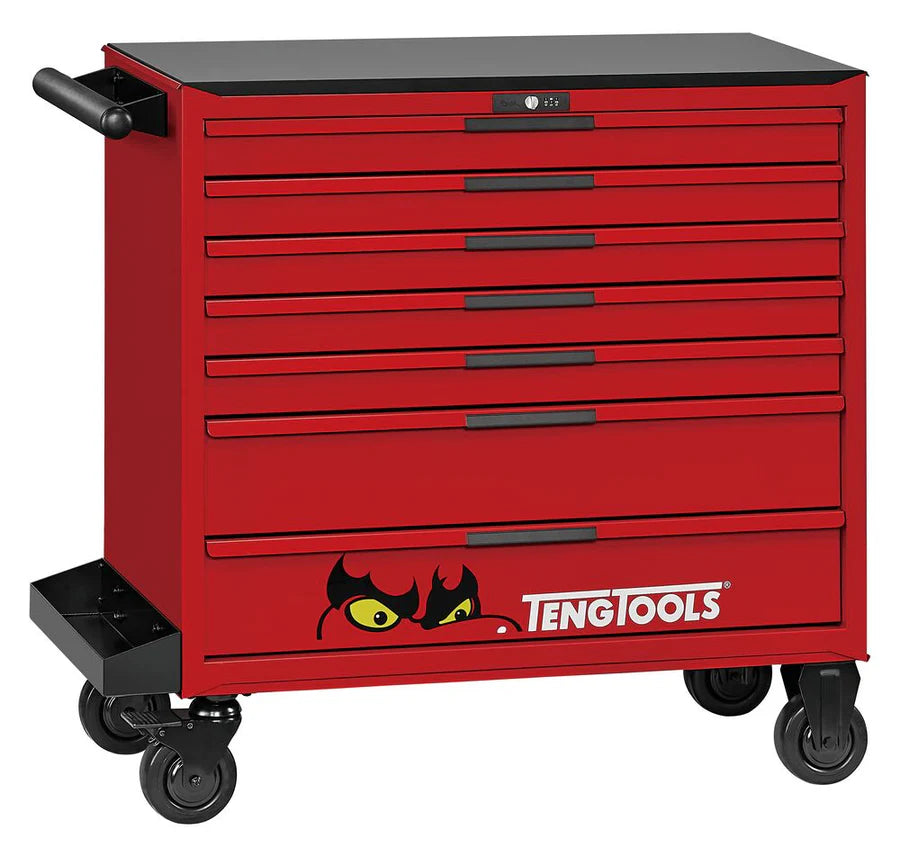 37" PRO35™ Teng Tools Red Roller Cabinet Tool Kit includes 595 Tools!